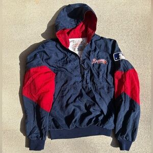 Authentic vintage 90s MLB ATLANTA BRAVES windbreaker! SIZE MEDIUM!!